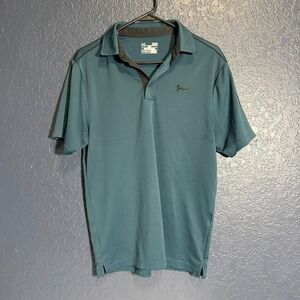 Under Armour Men's Tech Polo Shirt Teal Gray Short Sleeve Golf Athletic Size S